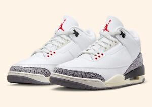 Nike Air Jordan 3 Retro Shoes White Cement Reimagined DN3707-100 Men's GS PS TD