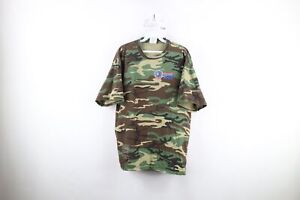 Vintage 90s Mens XL Faded Spell Out Goodwill Camouflage Short Sleeve T-Shirt USA