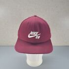 Nike SB Skateboarding Pro Red Adjustable Snapback Embroidered Hat Cap One Size