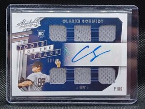 New Listing2021 Panini Absolute Tools Trade Clarke Schmidt RC Rookie Patch Auto /99