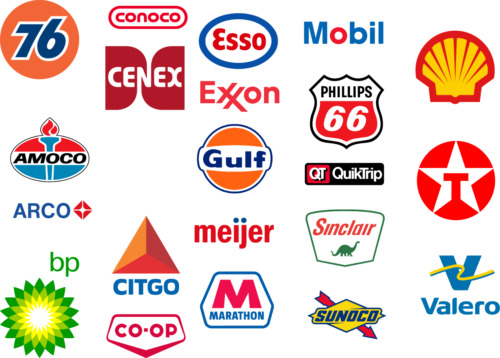 22 Different Chose Your Oil Gas Station Vinyl Sticker Car Truck Window Decal