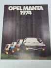 1974 Opel Manta sales brochure 20 pg ORIGINAL literature