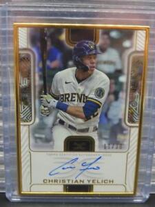 New Listing2023 Topps Definitive Collection Christian Yelich Framed Auto #17/30 Brewers
