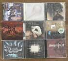 Lot Of 9 Metal CD’s, Used, Dethklok, Kovenant, Borknagar, Deftones, Creed, Train