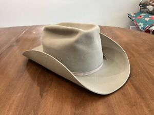Vintage Bradford Western Silverbelly Hat Plains 2X Beaver Cowboy LBJ Men’s 7 1/8