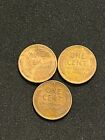 3 1930s pennies circulated from the Philadelphia mint [W30S]