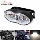 Motorcycle Double Oval Wave Twin Headlight For Harley Bobber Cafe Racer Custom