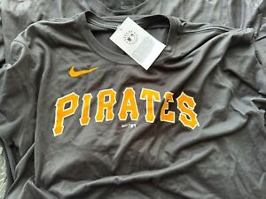 Pittsburgh Pirates MLB Men's Nike Black Wordmark Legend T-Shirt Size XL