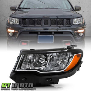 2017-2021 Jeep Compass Halogen Type OE Style Headlight Headlamp Left Driver Side (For: 2019 Limited)