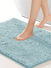 Chenille Bathroom Mats With Non-Slip Backing Machine Washable Durable Bath Rugs