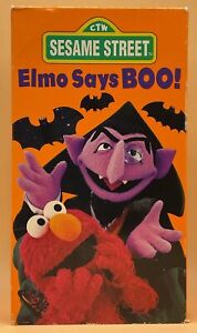 Sesame Street Elmo Says Boo! VHS 1997 **Buy 2 Get 1 Free**