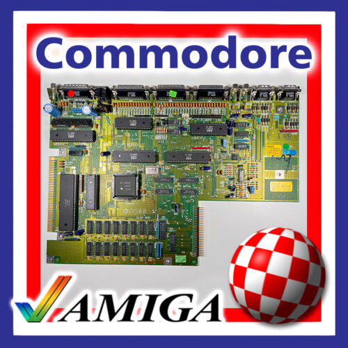 AMIGA A500 REPLACEMENT MOTHERBOARD - FULLY WORKING - CLEAN - ALL CHIPS - Rev. 5
