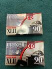 Lot of 2 Maxell XLII 90 High Bias Type II Blank Audio Cassette Tapes New/Sealed