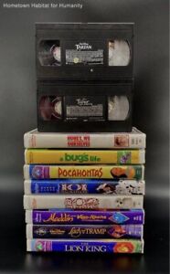 New ListingLot Of 10 Classic Disney Vhs Tapes In Clamshell 2 Loose