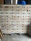 Vintage Indonesian 1800’s Teakwood 60 Drawer Apothecary Cabinet