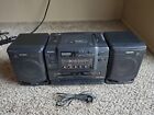 Sony CFD-550 Portable Stereo Boombox AM FM Radio CD Player - No Cassette