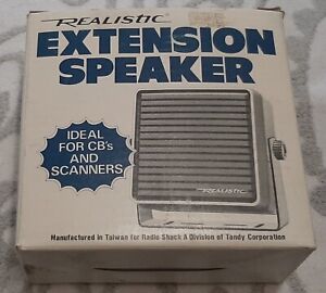 Vintage Realistic Extension Speaker For CB Or Scanner 21-549 NEW
