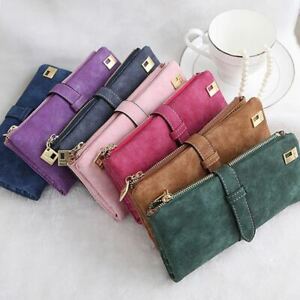 Women Long Wallet Clutch Leather Card Holder Pocket Handbag Slim Purse Bag Gift