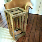 Vintage Rustic Wood Slat Melon Produce Crate Large 18x14.5x8 Old Primitive Box