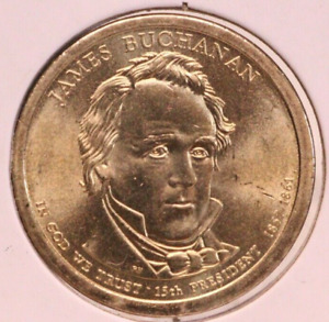$1 JAMES BUCHANAN 15TH President (1857-1861) 2010 (P) US One Dollar Coin