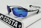 COSTA DEL MAR shiny black/blue mirror BALLAST polarized 580P sunglasses NEW!