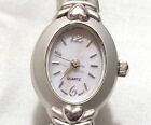 Vintage Ladies Heart Love Silver Tone Bracelet WS60500W Wrist Watch