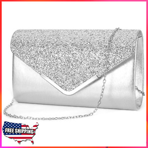 Naimo Women's Sequin Evening Purse Wedding Party Clutch Bag