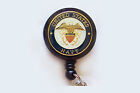 US NAVY USN Retractable Badge Reel ID Holder Key Chain United States Military