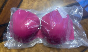 New Auden Women's  Hot Pink Push-Up Lace￼ Bra Size 44DD
