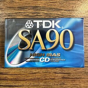 TDK SA 90 IEC II Type II High Bias Cassette Tape Brand New Factory SEALED