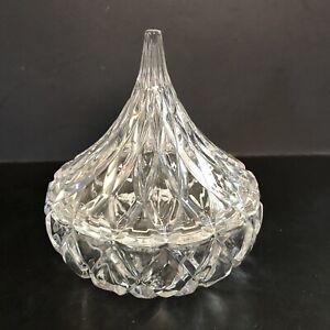 Godinger Shannon Hershey's Kiss Candy Dish Trinket Covered Cut Crystal