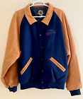 Dehen Wool Varsity Jacket Leather Intel Baseball Made in USA Men's Size XL