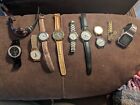 11 Used Citizen Timex Seiko And Other Quartz Watch Lot