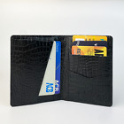 Real Crocodile Card Holder Mens ID Slim Minimalist Leather Wallet Handmade Gifts