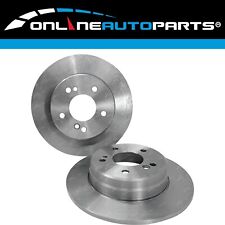 2 x Rear Disc Brake Rotors for Mercedes C200 S203 4cyl 2.0L 1.8L 0.0L M271 01~07