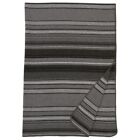 ON SALE Metro Gray-Stripe Wool Throw, New (Made in the USA)-machine washable