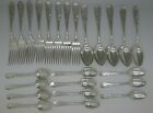 FRANK SMITH STERLING SILVER No.9 ENGRAVED WHEAT 24 Pc SET 8 FORKS 16 BIG S SPOON