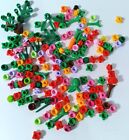 LEGO 125 PCS - Trees Plants Studs Leaves Flowers - Mix Bulk Lego Lot - CLEANED