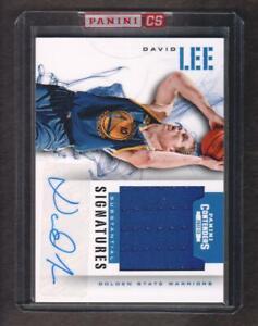 2012-13 Contenders Substantial AUTO JERSEY FACTORY SEALED #27 David Lee 24/99