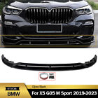 For 2019-2023 BMW X5 G05 M Sport MP Gloss Black Front Bumper Lip Splitter Kits