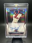 2023 Bowman Chrome 1st Justin Crawford Refractor Auto /499 Rookie RC Phillies SP