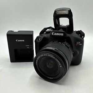 Canon EOS Rebel T100 DSLR Camera with EF-S 18-55mm & Charger - Tested