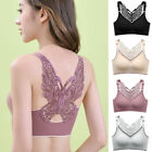 Women's Lace Butterfly Bralette Vest Bras Seamless Wireless Padded Underwear New