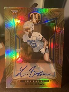 2022 PANINI GOLD STANDARD LEDDIE BROWN RC /199 Auto Charger (Front Corner Dings)