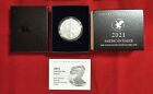 2021 W American Silver Eagle Burnished Uncirculated S$1 Coin in OGP/COA (21EGN)