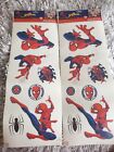 Lot of 2 Classic Spiderman Wall Decals Peel & Stick 7 Decor Stickers. 14pc total