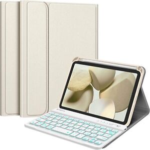 [7 Color Backlit] Keyboard Case for iPad Mini 6th Generation Soft TPU Back Cover