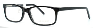 CARAVAGGIO C408 HM BLK Black Mens Rectangle Full Rim Eyeglasses 58-17-150 B:35