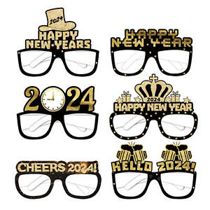 New Year Party Glasses Fashionable Eyeglasses for 2024 New Year Party Decoration