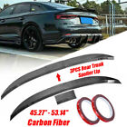 Adjustable Rear Trunk Spoiler Lip Roof Tail Wing Black For Car Sedan  US Stock (For: 2010 Toyota Corolla)